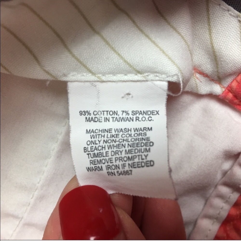 Express Coral Print Capris Size 6 - Picture 7 of 7
